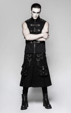Jupe Samouraï Homme PUNK RAVE -Vêtements Gothiques Boutique captureone00973 900