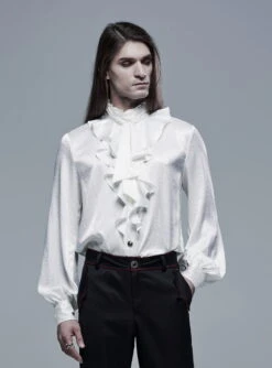 Chemise Vampire Blanche PUNK RAVE