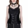 Top KILLSTAR 'carrie Caustic' -Vêtements Gothiques Boutique carrie caustic lace panel vest b x1600 900