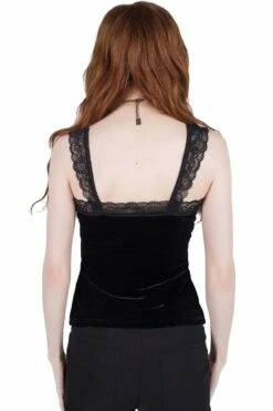Top KILLSTAR 'carrie Caustic' -Vêtements Gothiques Boutique carrie caustic lace panel vest d x1600 900