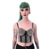 Corset POIZEN INDUSTRIES 'spikes' -Vêtements Gothiques Boutique corset spike bra black poizen industries 253 900