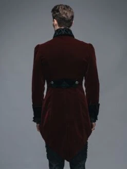 Veste Gothique Bordeaux Homme DEVIL FASHION -Vêtements Gothiques Boutique ct02202 2
