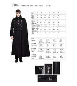 Manteau Gothique Homme 'prince Of Darkness' 13 Manteau Gothique Homme 'prince Of Darkness' -Vêtements Gothiques Boutique ct040