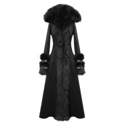 Long Manteau DEVIL FASHION 'black Sirena' -Vêtements Gothiques Boutique ct126011 900