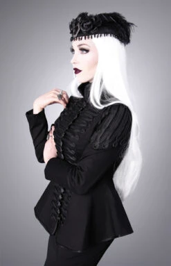 Veste Gothique Femme RESTYLE Type Militaire -Vêtements Gothiques Boutique czarny2
