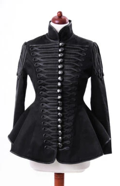 Veste Gothique Femme RESTYLE Type Militaire -Vêtements Gothiques Boutique czarny4