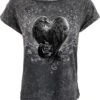 T-shirt Gothique SPIRAL 'Raven Heart' -Vêtements Gothiques Boutique d085f769 900