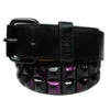 Ceinture Clous Pyramide Noir Et Violet -Vêtements Gothiques Boutique d088
