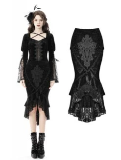 Jupe Gothique Victorienne DARK IN LOVE
