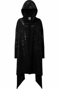 Longue Veste KILLSTAR 'demon Hooded' -Vêtements Gothiques Boutique demon hoodcardigan x1600 900