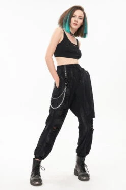 Pantalon Cargo DEVIL FASHION 'Urban Dark' -Vêtements Gothiques Boutique dsc00076 900