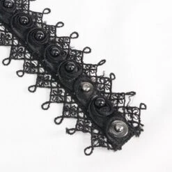 Jabot De Chemise Blanc DEVIL FASHION -Vêtements Gothiques Boutique dsc01194 900