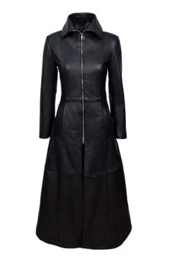 Long Manteau Cuir Gothique Vampire Femme -Vêtements Gothiques Boutique dsc 1184 900
