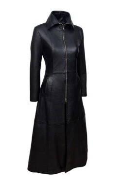 Long Manteau Cuir Gothique Vampire Femme -Vêtements Gothiques Boutique dsc 1188 900