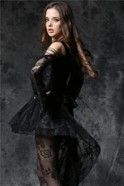 Robe Gothique Noire DARK IN LOVE 13 Robe Gothique Noire DARK IN LOVE -Vêtements Gothiques Boutique dw053bk 91