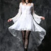 Robe Gothique Blanche DARK IN LOVE -Vêtements Gothiques Boutique dw053wh