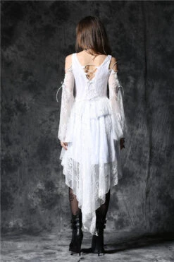 Robe Gothique Blanche DARK IN LOVE -Vêtements Gothiques Boutique dw053wh93