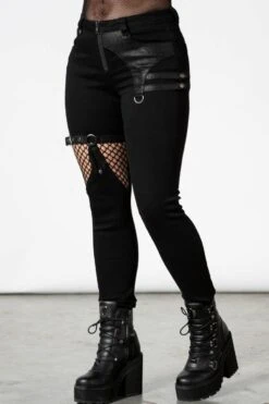Pantalon KILLSTAR 'End Of Time' 8 Pantalon KILLSTAR 'End Of Time' -Vêtements Gothiques Boutique end of time jeans b x1600 900