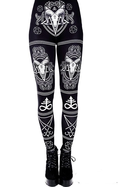 Leggings RESTYLE 'satanic Leggings' 3 Leggings RESTYLE 'satanic Leggings'