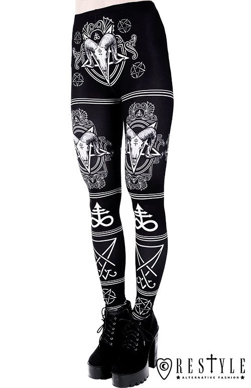 Leggings RESTYLE 'satanic Leggings' 4 Leggings RESTYLE 'satanic Leggings' – Image 2