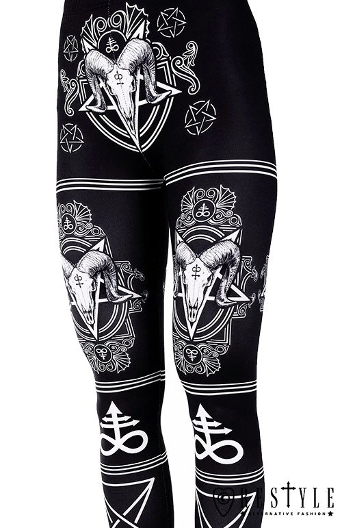 Leggings RESTYLE 'satanic Leggings' 7 Leggings RESTYLE 'satanic Leggings' – Image 5