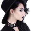 Chapeau Gothique Type Sorcière -Vêtements Gothiques Boutique eng pl black gothic wide brim hat stiff nugoth headdress witch 1669 1 900