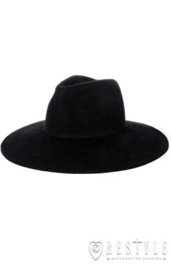 Chapeau Gothique Type Sorcière -Vêtements Gothiques Boutique eng pl black gothic wide brim hat stiff nugoth headdress witch 1669 2 900