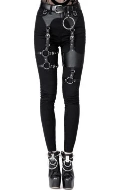 Pantalon RESTYLE 'gothic Harness Jean'