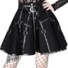 Jupe RESTYLE 'black Circle Moon' -Vêtements Gothiques Boutique eng pl gothic black short moon mistress skirt 2052 12 900