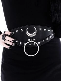 Ceinture RESTYLE 'iron Moon' -Vêtements Gothiques Boutique eng pl iron moon waist belt gothic accessory 1795 4 900