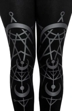 Leggings RESTYLE 'twin Moon' 9 Leggings RESTYLE 'twin Moon' -Vêtements Gothiques Boutique eng pl twin moon gothic leggings with moon print 1974 5 900
