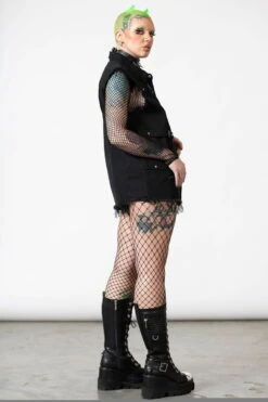 Veste Sans Manches KILLSTAR 'Ervin' -Vêtements Gothiques Boutique ervin button up vest w g x1600 900