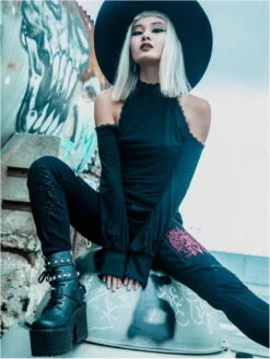 Pantalon KILLSTAR 'forsaken' -Vêtements Gothiques Boutique forsaken jeans killstar 5 1 900