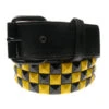 Ceinture Cloutée Noire Et Jaune