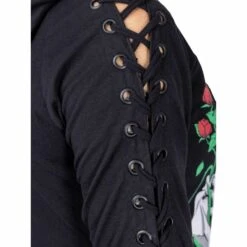 Veste Zippée VIXXSIN 'Garden Skull' -Vêtements Gothiques Boutique garden skull hood black vixxsin 31 900
