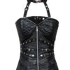 Corset Gothique Noir 'miss Sirenia' -Vêtements Gothiques Boutique h3862 03