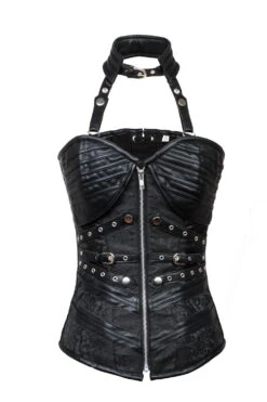 Corset Gothique Noir 'miss Sirenia'