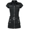 Robe Gothique H&R LONDON 'black Bondage' -Vêtements Gothiques Boutique handrstrappeddress1 550x750 0 550