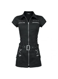 Robe Gothique H&R LONDON 'black Bondage'