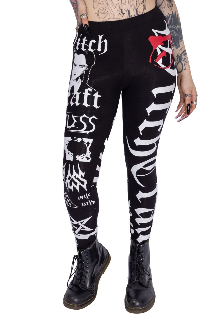 Leggings HEARTLESS Mercredi Addams 3 Leggings HEARTLESS Mercredi Addams