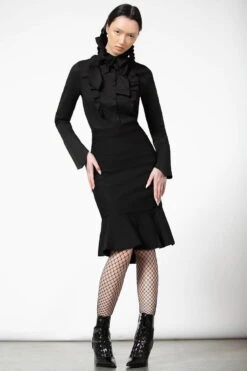 Chemise KILLSTAR 'Hellisa' -Vêtements Gothiques Boutique hellisa ruffle shirt w 3 x1600 900