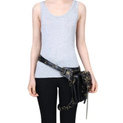 Sacoche Gothique Multi-positions En Simili Cuir -Vêtements Gothiques Boutique hg061 6 1 900