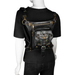 Sacoche Multi-positions En Simili Cuir -Vêtements Gothiques Boutique hg135 5 1 900