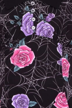 Robe Légère HELL BUNNY 'Eloise' -Vêtements Gothiques Boutique hlb40283z eloise mini dress blk 12 2 1600x 900