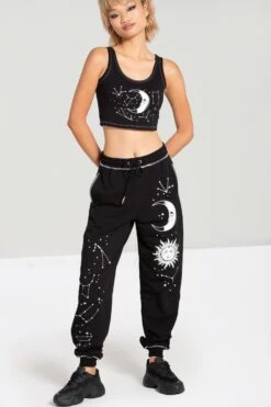 Jogging Femme HELL BUNNY 'Solaris' -Vêtements Gothiques Boutique hlb50235 solaris joggers blk 01 1 1 900