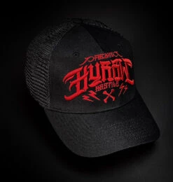 Casquette Trucker HYRAW 'origin' -Vêtements Gothiques Boutique hyraw casquette trucker origin red 1 900