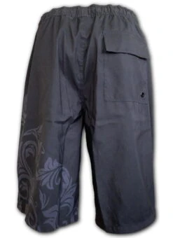 Short De Bain SPIRAL 'skull Scroll' -Vêtements Gothiques Boutique image zoom333 900