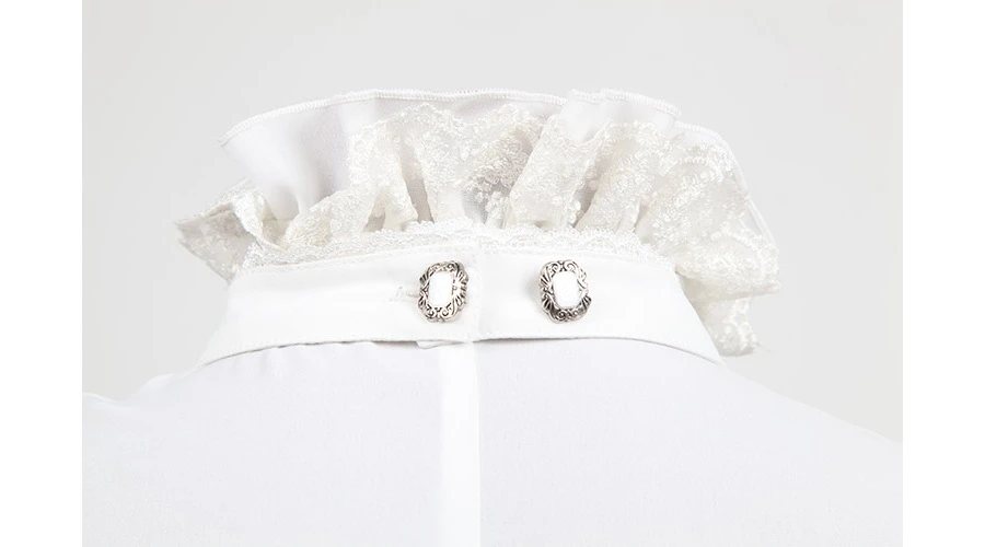 Chemise Gothique Blanche à Jabot PUNK RAVE 8 Chemise Gothique Blanche à Jabot PUNK RAVE – Image 6