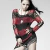 Haut Noir Et Rouge PUNK RAVE 'apocalypse 2022' -Vêtements Gothiques Boutique img 4498 900