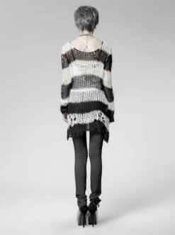 Haut Noir Et Blanc PUNK RAVE 'apocalypse 2022' -Vêtements Gothiques Boutique img 4762 900